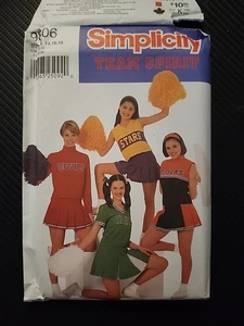 Simplicity Vintage 14 16 18 Misses Petite Cheerleader Outfits Costume Cosplay - Picture 1 of 9