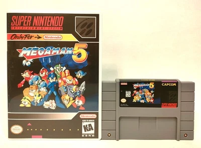 Mega Man 5 for Super Nintendo SNES - Image 1 of 2