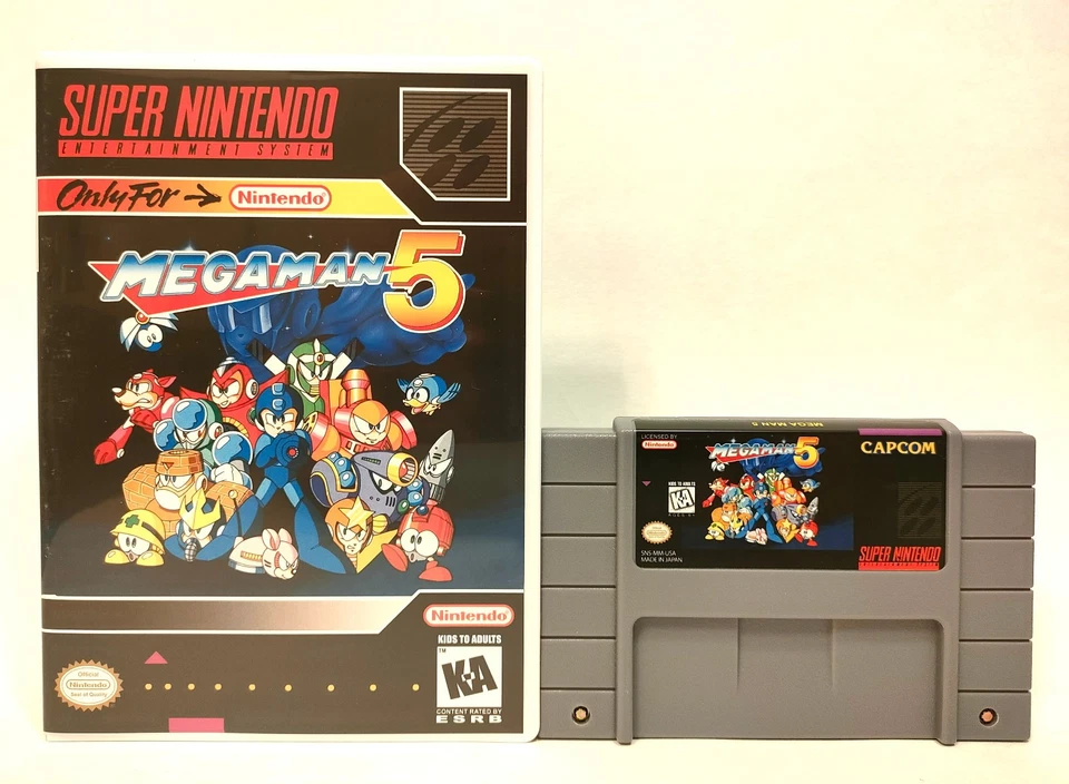 Mega Man 5 for Super Nintendo SNES - Image 1 of 2