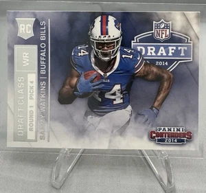 Tarjeta de novato Sammy Watkins 2014 (RC) Panini Contenders Draft #RDA-4 COMO NUEVA - Imagen 1 de 2