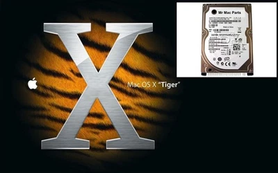 APPLE 160GB 2.5" IDE ATA PATA HARD DISK iBOOK POWERBOOK G4 G5  + OS X TIGER 10.4 - Image 1 of 4