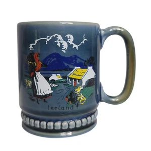 Vtg Wade 1950s Mid Century Ireland IRISH Countryside Cottage Porcelain Mug - Foto 1 di 7