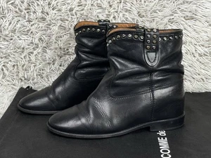 Isabel Marant Damen Stiefel Schuhe Leder Nieten Knöchel - Größe EU 38 - Bild 1 von 6