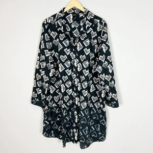 Top túnica o vestido Ulla Popken ligero con botones delanteros talla 24/26 para mujer - Imagen 1 de 4