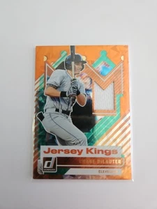 CHASE DELAUTER 2025 DONRUSS JERSEY KINGS ORANGE #JK-CD CLEVELAND GUARDIANS - Picture 1 of 2