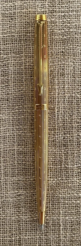 "Mint" NOS Parker 75 Ballpoint Pen, Place Vendome Series, Perle' Model in Gold - Image 1 of 4