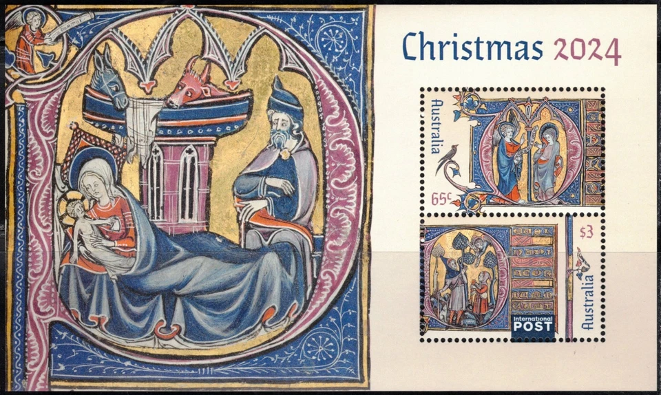2024 Australia Christmas min. sheet MNH - Image 1 of 1