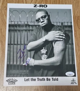 Foto autografiada firmada por Z-Ro Joseph McVey de 8x10 JSA - Imagen 1 de 2