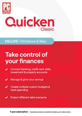 Quicken Classic Deluxe, Personal Finance Software - Take control of your finance - Image 1 of 4