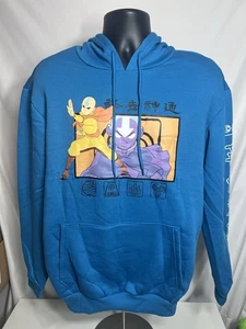 Avatar THE LAST AIRBENDER Hoodie Sweatshirt Mens Sz Large Blue BRAND NEW - Picture 1 of 11