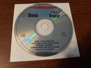 Back To Back Hits - Blondie Pat Benatar: 10 tracks (1996 CD) S21-18969 DISC ONLY - Imagen 1 de 2