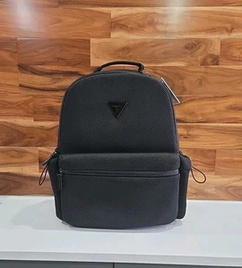GUESS Backpack Black 15" Laptop Large NEW Dorian UNISEX - Picture 1 of 13