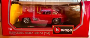 Mercedes-Benz 300 SL ('54) Modellauto v. burago Metal 1:24 NEU ORIGINALVERPACKT - Bild 1 von 3