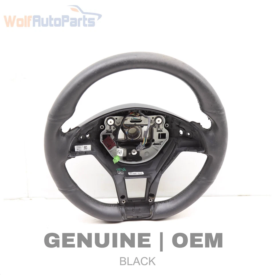 2012-2015 MERCEDES-BENZ SLK250 - 3-Spoke Leather Steering Wheel 1724609903 - Image 1 of 4