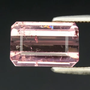 💎 2,17ct 9,5x6,2mm Achteck natürlicher rosa Turmalin - unbeheizt, Afrika Edelstein - Bild 1 von 4