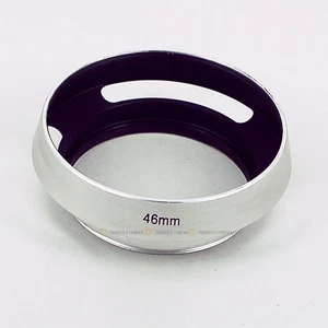 silver 46mm Tilted Vented Lens Hood shade for Leica M Summicron - Bild 1 von 2