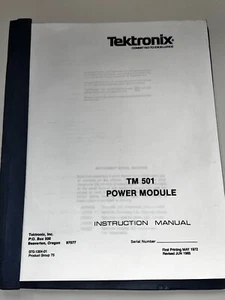 Tektronix TM501 Power Module Instruction Manual - Picture 1 of 4