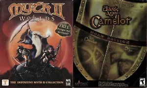 Myth II Worlds and Dark Age of Camelot Gold Edition Pc New Big Boxes XP - Picture 1 of 7