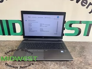 HP ZBook 15 G6 i7-9750H 2.6GHz 8GB 256GB SSD - Picture 1 of 9