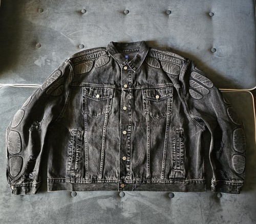 Giacca in denim imbottita Yeezy Gap ingegnerizzata da Balenciaga grigio lavato XL