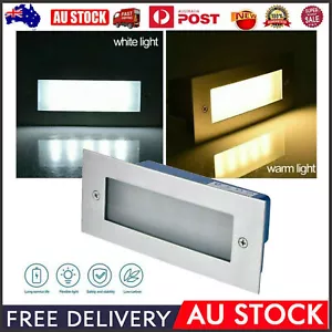 LED Stainless Steel Mini Brick Light Recessed Step Wall Lights Outdoor Garden AU - Picture 1 of 15