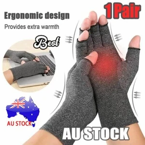 Arthritis Gloves Compression Support Hand Wrist Brace Relief Carpal Tunnel PaGT - Picture 1 of 13