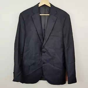 HERRINGBONE Sydney Mens Size 40 Dark Grey Wool Dailey Suit Blazer Jacket - Picture 1 of 7