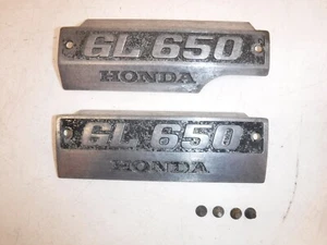 1983 HONDA SILVER WING 650 PLATE EMBLEM CYLINDER BLOCK SET  - Picture 1 of 3
