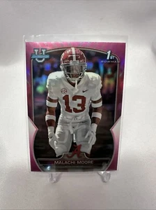 2022 Bowman U Chrome #74 Malachi Moore 1st Rookie RC Pink Refractor - Bild 1 von 2
