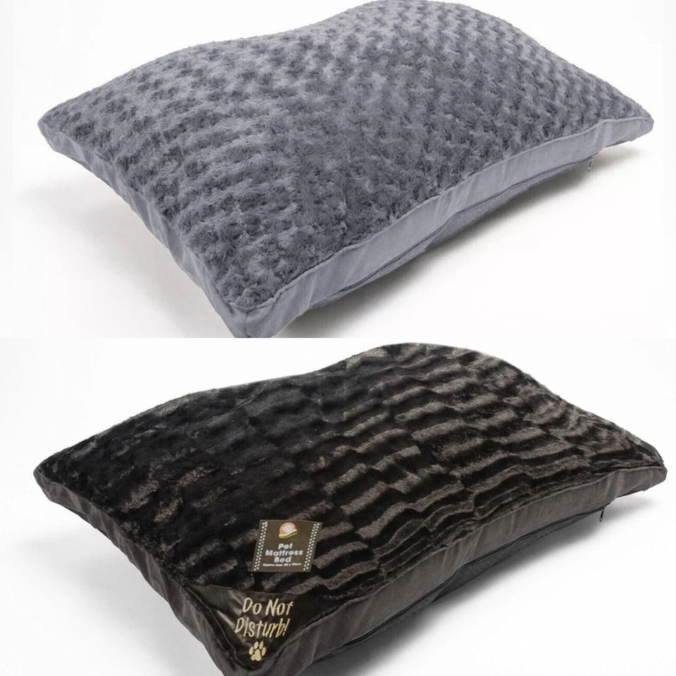 Colchón grande de piel sintética para mascotas perros lavable con cremallera cojín alfombra de cama nuevo Foto 1 de 1