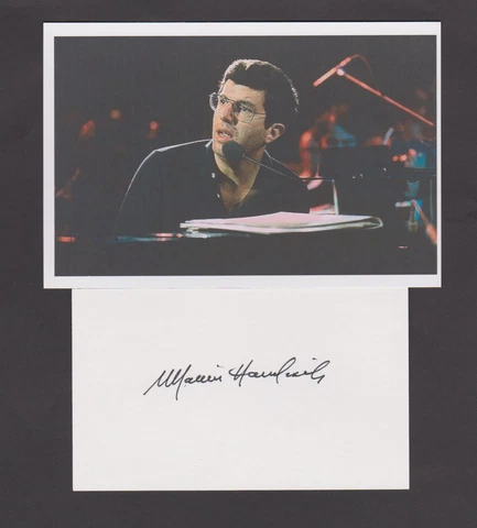 Marvin Hamlisch Autograph , Original Hand Signed Card Cover