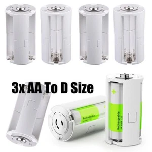 Batteries Adapter Cell Battery Converter 3x AA To D Size Switcher Adaptor Case - Picture 1 of 7