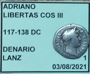RARO 2 DENARI IMP.ADRIANO / IMP. FAUSTINA II AR. - Foto 1 di 2