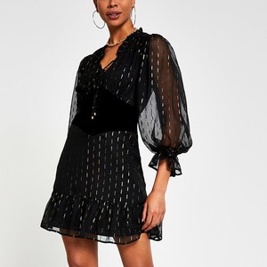 River Island Black Sheer Dresses for 