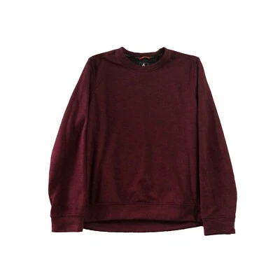 Gerry Sweatshirt Mens Size L Burgundy Red Thermal Long Sleeved Fleece Crew Neck - Image 1 of 4