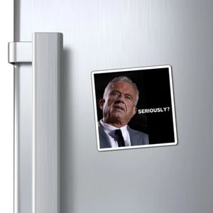 Funny Healthy Magnet Set, RFK Seriously Quote, 3 Sizes, Kitchen Fridge Decor - Picture 1 of 7