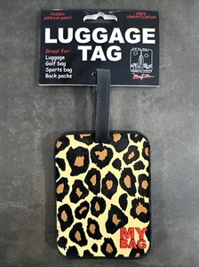 Cheetah Print “My Bag” Luggage & ID Tag FIFTH AVE Manufacturers New York NEW!! - Picture 1 of 5