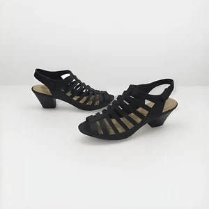 SOLANZ ~Women's Size 10M~ Cute Black And Tan Sandal Style Summer Shoes "ANAKIN". - Picture 1 of 5
