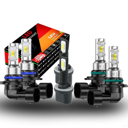 For GMC Envoy XUV 2004 2005 LED Headlight+Fog Light Bulbs White Combo