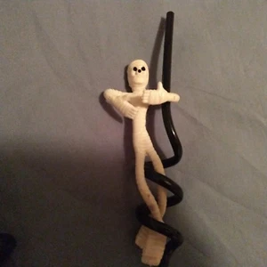Nueva estatuilla de momia de plástico de colección pajita para beber 12" de alto decoración de fiesta de Halloween - Imagen 1 de 3