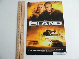 THE ISLAND - SCARLETT JOHANSSON - TARJETA DE RESPALDO DE VIDEO DE GRAN ÉXITO 5"X8"  - Imagen 1 de 3