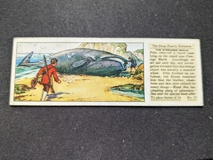 1935 Ty-Phoo Swiss Family Robinson Card # 17 The stranded Whale (VG/EX) - Picture 1 of 3