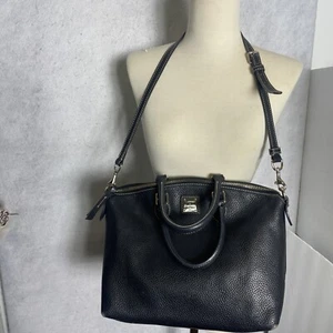 Dooney and Bourke Umhängetasche Handtasche schwarz Dillen 2 Leder mit Schulterriemen - Bild 1 von 19