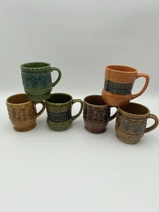 MCM 1960s Vintage Japan Coffee Mug Set of 6 - Picture 1 of 7