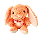 Inter American Peach Salmon Bunny Rabbit Plush 9" Argyle Bow 2017 Stuffed Toy