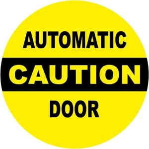 Precaución Automática Pegatina Puerta Calcomanía Empresa Ventana Seguridad Puertas VAR - Imagen 1 de 1