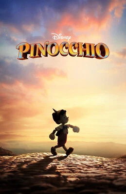 AA3334 Pinocchio Film By Robert Zemeckis 2022 Silhouette Movie Poster 11x17 - Image 1 of 4