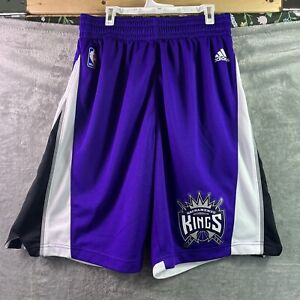 Sacramento Kings NBA Adidas Authentic On-Court Team Issued Shorts 2014 Medium