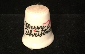 Weihnachten "FINGERHUT" Käferhaus Miniatur Bone China "MERRY. WEIHNACHTEN " - Bild 1 von 3