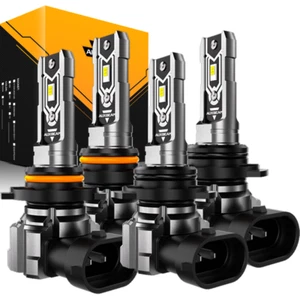 AUXBEAM 9005 9006 Canbus LED Headlight Kit High Low Beam 6500K Super White Bulb - Picture 1 of 15